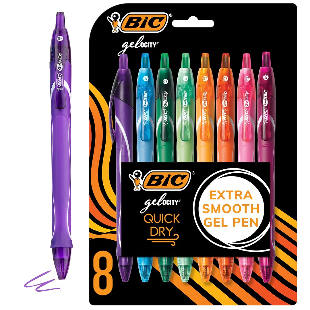 Medium Point 12-Count Gel-ocity Retractable Gel Pen 0.7 mm Blue 