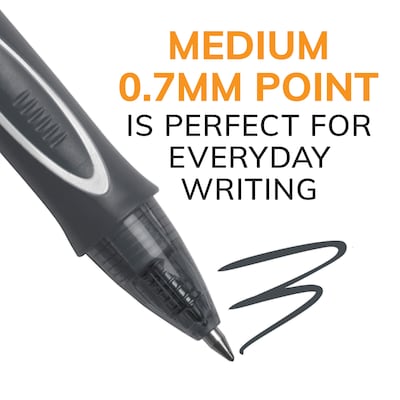 BIC Gel-ocity Quick Dry Gel Pen, Medium Point, 0.7 mm, Assorted Ink, 12/Pack (RGLCG11-AST)