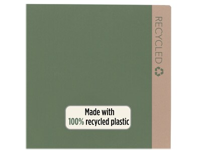 Five Star 100% Recycled 3-Hole Punched 2-Pocket Paper Folder, Assorted Colors (330027-22)