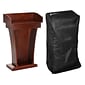 AdirOffice 43.3" Podium Lectern with Cover, Cherry (661-012-CH-PKG)