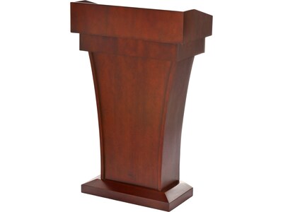 AdirOffice 43.3" Podium Lectern with Cover, Cherry (661-012-CH-PKG)