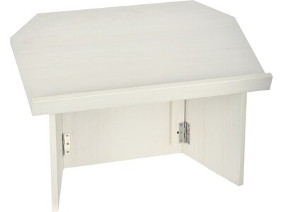 AdirOffice 19" Tabletop Lectern with Cover, White (661-05-WHI-PKG)