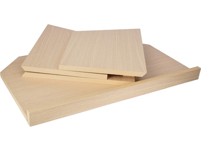AdirOffice 19" Tabletop Lectern with Cover, Medium Oak (661-05-MEO-PKG)