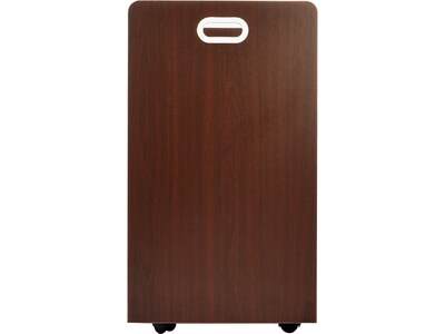 AdirOffice 21-Slot Mobile Roll File, 28.5"H x 30"W x 15.75"D, Mahogany (625-MA-2PK)