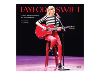 2022-2023 BrownTrout Taylor Swift OFFICIAL 12 x 12 Monthly Wall Calendar (9781975450038)