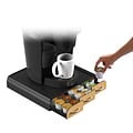 Mind Reader Anchor Wood Veneer Coffee Pod Storage Drawer For 36 K-Cup, Black (TRAY6-BRN)