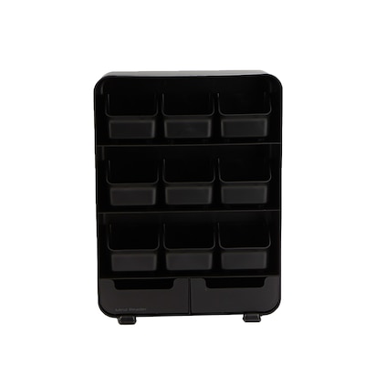 Mind Reader Anchor Collection 9-Drawer Tea Bag Organizer, Black (TBORG-BLK)