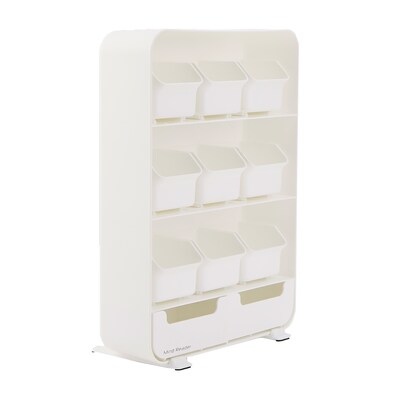 Mind Reader Plastic 11-Drawer Tea Bag Organizer, White (TBORG-WHT)