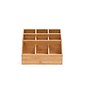 Mind Reader 'Square' 9 Compartment Condiment Organizer, Bamboo wood (COMP9BMB-BRN)