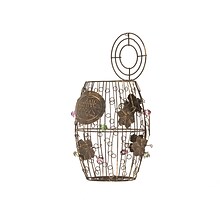 Mind Reader Corky Metal Wine Cork Holder with Ornaments, Bronze (WCORKH-BLK)