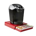 Mind Reader Coupe 30 Capacity Coffee Pod Drawer, Red (TRY30-RED)
