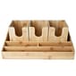 Mind Reader Bamboo Break Room Organizer Caddy, Brown (VERSEBM-BRN)