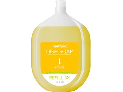 Method Liquid Dish Soap Refill, Lemon Mint, 54 oz. (10573)