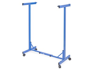 AdirOffice Metal Mobile File Cart with Swivel Wheels, Blue (615-BLU-PKG)