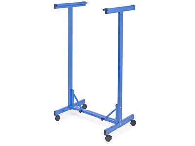 AdirOffice Metal Mobile File Cart with Swivel Wheels, Blue (615-BLU-PKG)