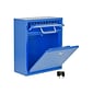 AdirOffice Ultimate Locking Wall Mounted Drop Box, Medium, Blue (631-05-BLU-PKG)