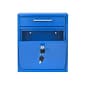 AdirOffice Ultimate Locking Wall Mounted Drop Box, Medium, Blue (631-05-BLU-PKG)
