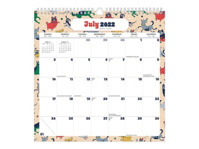 2022-2023 BrownTrout Puppy Party 12 x 12 Monthly Wall Calendar (9781975455965)