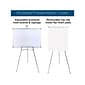 Excello Global Products Flip Chart Presentation Easel, 70", Silver Aluminum, 2/Pack (EGP-HD-0295)