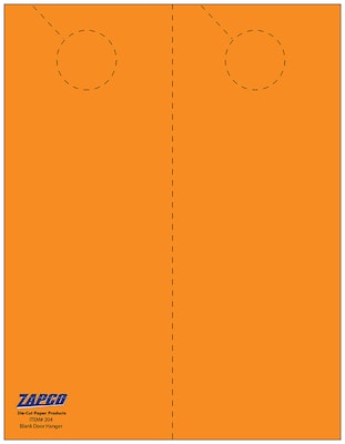 Zapco® 4 1/4 x 11 65 lbs. Digital Timberline Cover Door Hanger, Hunters Orange, 250/Pack (204-250ECOH42B)