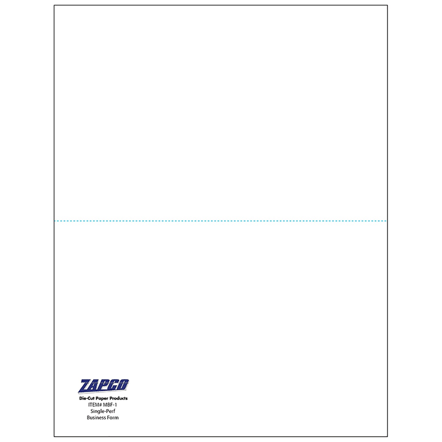 Zapco Invoices, 8.5 x 11, 500 Sets/Book (MBF-1-500BWH51F)