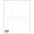 Zapco® 2 3/4 x 5 1/2 Digital Parking Pass, White, 100/Pack (PPH067SWH)