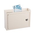 AdirOffice Multipurpose Drop Box Mailbox with Suggestion Cards, Medium, White (631-02-WHI-PKG)