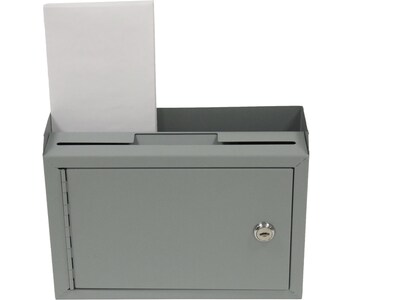 AdirOffice Multipurpose Drop Box with Suggestion Cards, Medium, Gray (631-02-GRY-PKG)