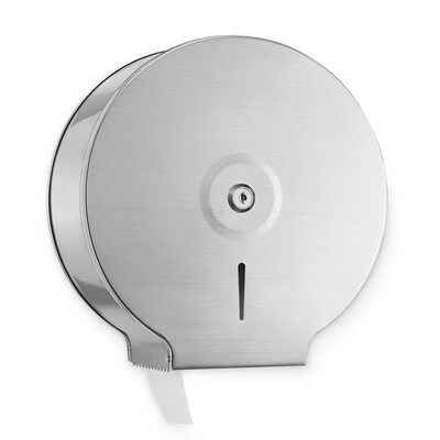 Alpine Industries Stainless Steel Jumbo Toilet Tissue Dispenser 2 Pack