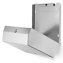Alpine Industries Stainless Steel Multi-Fold/C-Fold Paper Towel Dispenser 2 Pack