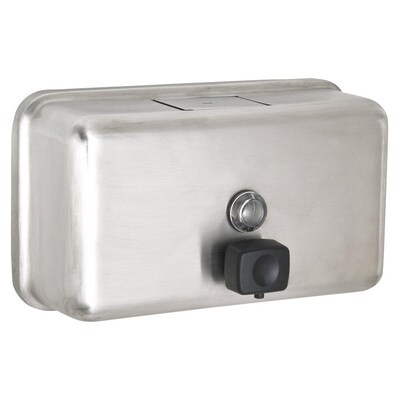 Alpine Industries Universal Wall Mounted Hand Soap Dispenser, Stainless Steel 2/Pack (424-SSB-2PK)
