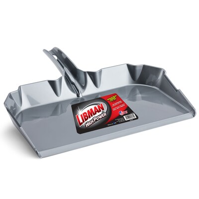 Libman 18 Industrial Grade Dust Pan, Gray, 6/Pack (0581)