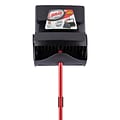 Libman Broom with Dustpan, Black/Red, 2/Carton (919)