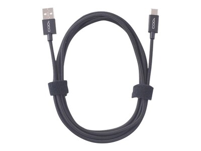 CODi 6 USB-C to USB-A Braided Nylon Charge & Sync Cable, Black (A10161)