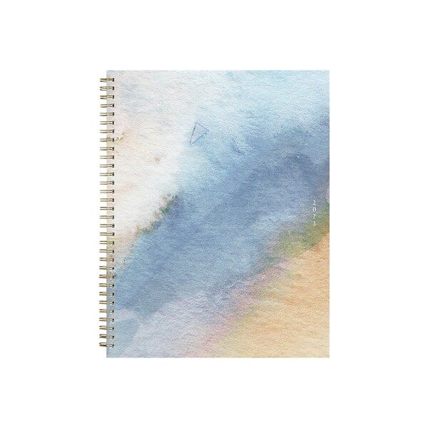 2023 Blue Sky One Tree Planted Andreo 8.5 x 11 Weekly & Monthly Planner, Blue/Yellow (137948-23)
