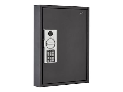 AdirOffice 60-Key Digital Lock Key Cabinet with Key Tags, Black (680-60-BLK-689-PKG)