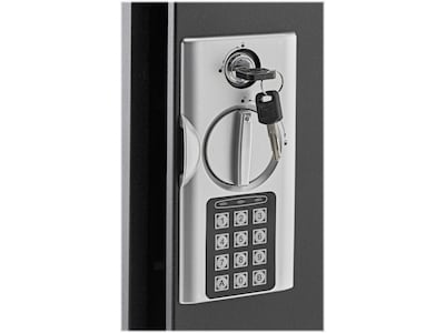 AdirOffice 60-Key Digital Lock Key Cabinet with Key Tags, Black (680-60-BLK-689-PKG)