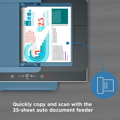HP Smart Tank 7602 Inkjet Printer, All-in-One Supertank, Print/Copy/Scan/Fax (28B98A)
