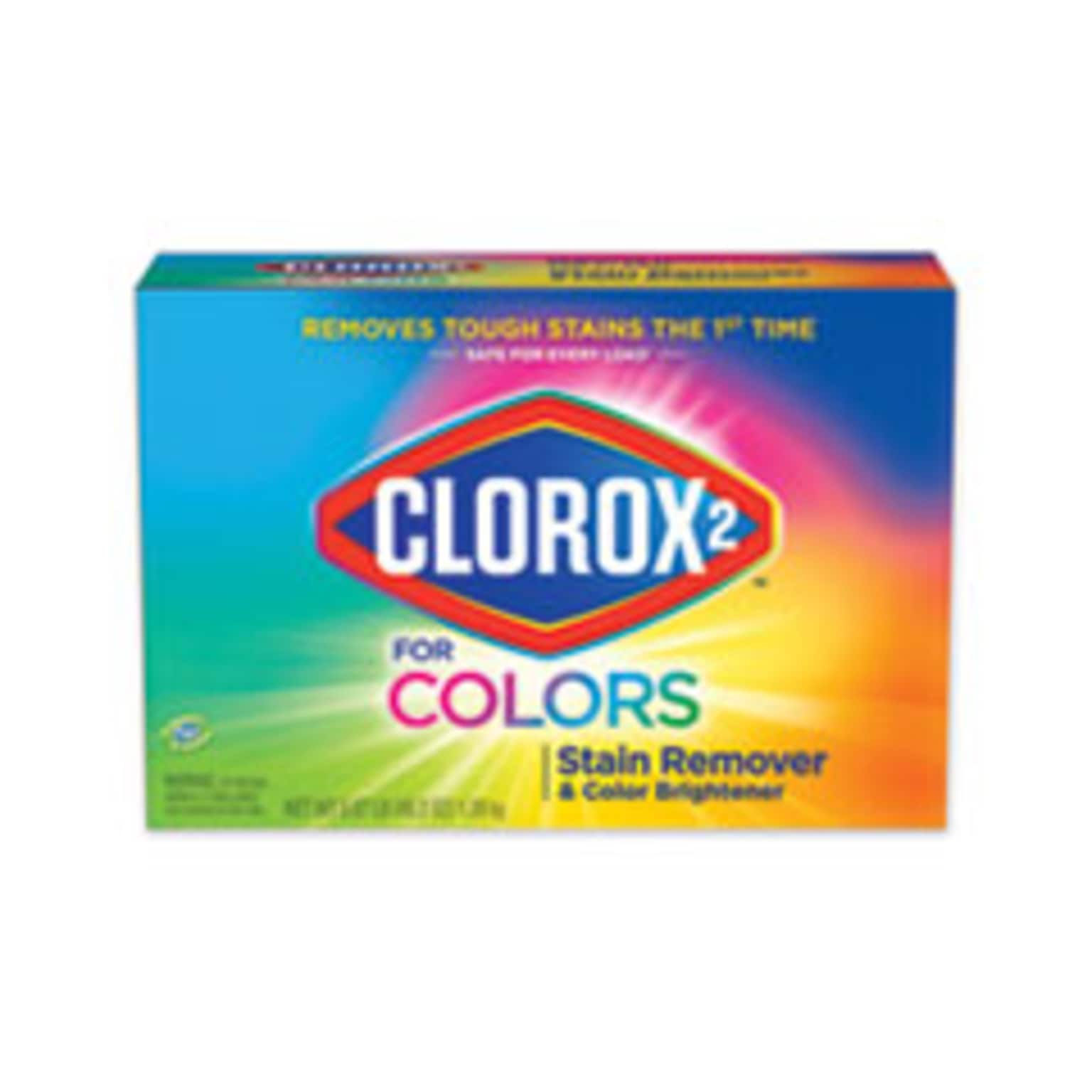 Clorox Stain Remover and Color Booster Powder, Original, 49.2 oz Box, 4/CT (CLO31793)