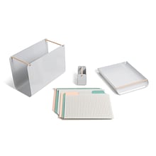 U Brands Arc Filing Value Pack Desk Organizer Set, Multicolor (4309U00-01)