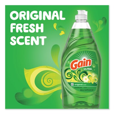 Gain® Dishwashing Liquid, Gain Original, 38 oz Bottle, 8/Carton