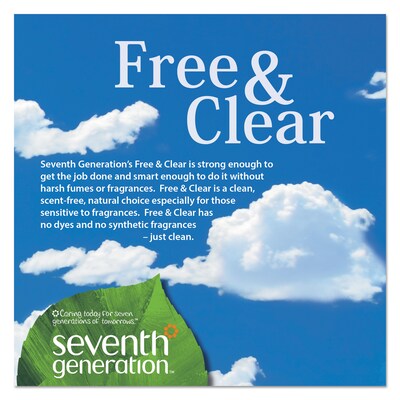 Seventh Generation® Natural Dishwasher Detergent Concentrated Packs, Free and Clear, 45 Packets/Pack