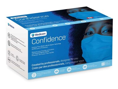 ASTM Level 3 Disposable Mask, 3-Ply, Blue, 50/Box (PG4-1263/1273)