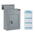 AdirOffice Through-the-Wall Drop Box with Adjustable Chute and Suggestion Cards, Gray (631-10-GRY-PK