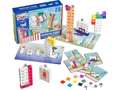 hand2mind Numberblocks MathLink Cubes 11-20 Activity Set, Assorted Colors (94477)