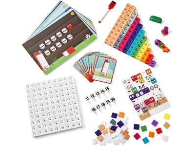 hand2mind Numberblocks MathLink Cubes 11-20 Activity Set, Assorted Colors (94477)