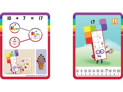 hand2mind Numberblocks MathLink Cubes 11-20 Activity Set, Assorted Colors (94477)