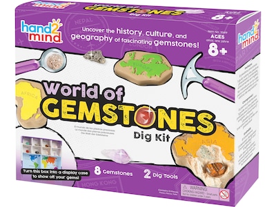 hand2mind World of Gemstones Dig Kit (93419)