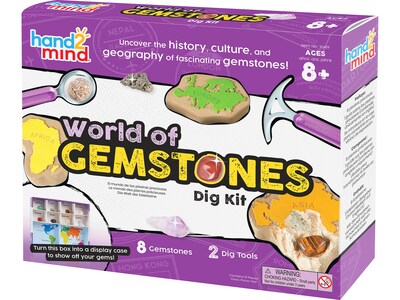 hand2mind World of Gemstones Dig Kit (93419)