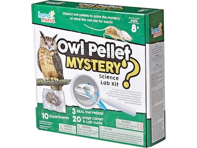 hand2mind Owl Pellet Mystery Science Lab Kit, Green/White (90738)